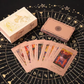 Witchy Cauldron Rose Gold Tarot Cards with Guide Book Waterproof Wrinkle Resistant Foil Tarot Deck for Beginners Includes Chakras Planets Zodiac Signs Elements & Affirmations