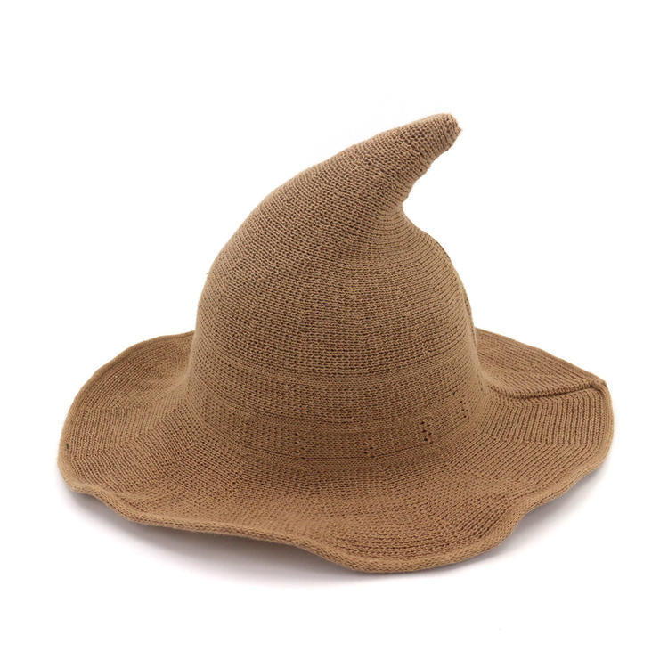 🔥Last Day 49% OFF👻Women Gothic Knitting Black Wizard Hat