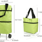 🛍️✨ Convertible shopping tote – hides wheels, holds 20kg, expands with zipper!