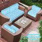 Patio Sofa Cushion Cover – Stretch, Water-Resistant ✨