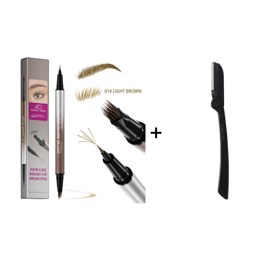 🏆Flash Sale⚡50K+ SOLD! Almost Gone💥💕2-in-1 Waterproof Liquid Brow Pen
