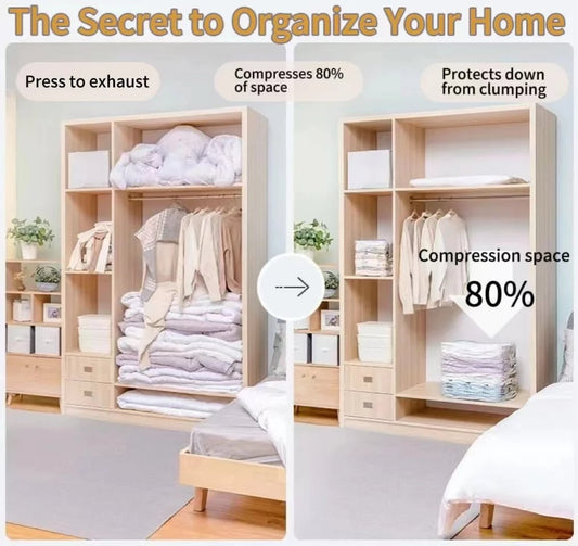 🔥LAST DAY 49% OFF🔥 2026 Upgraded Hand-Pressure Type Vacuum Organizer