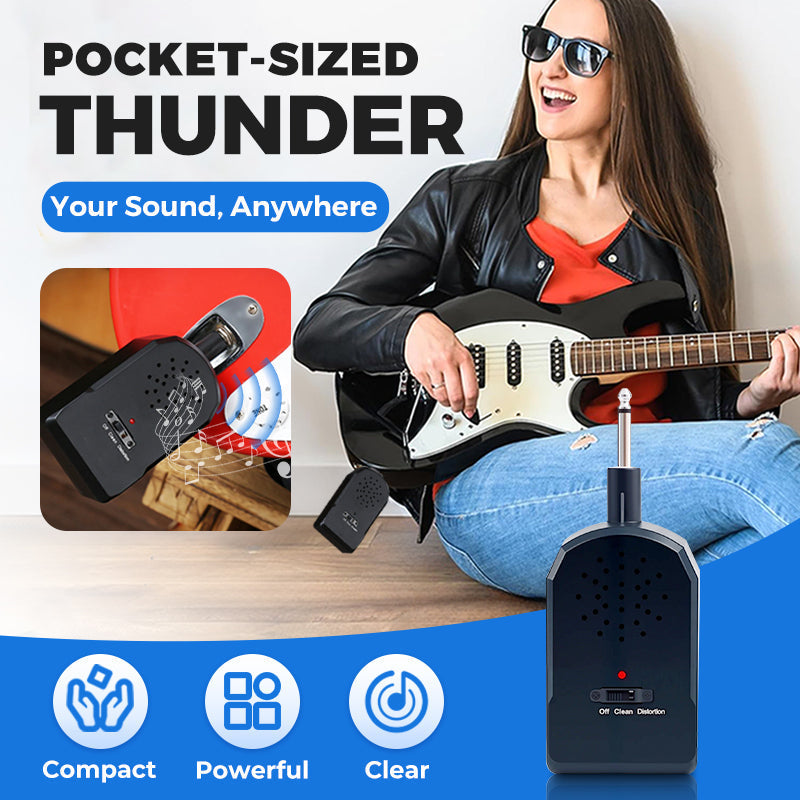 🌆HOT SALE🎁Mini Portable Guitar Amplifier Set🎸30W HD Sound🔊
