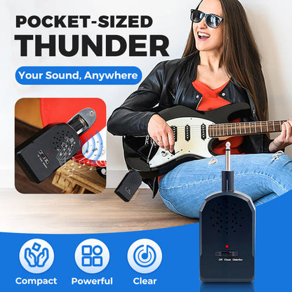 🌆HOT SALE🎁Mini Portable Guitar Amplifier Set🎸30W HD Sound🔊