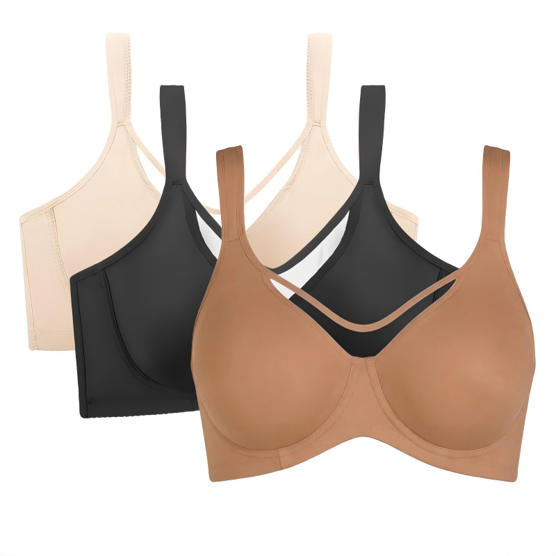 🏆 Last Day Special Price £9.99! 💐Women's Elegant Sheer Full Coverage Plus Size Bra