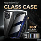 Magnetic double-sided anti-peep glass mobile phone case for iPhone
