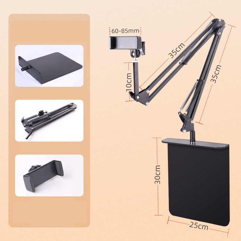 Hidden Bedside Phone Tablet Holder Retractable