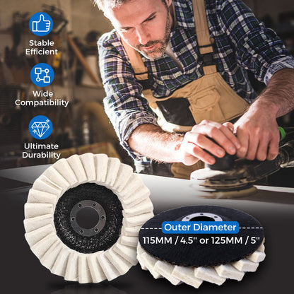 🎉BUY MORE GET MORE FREE🎁Wool Felt Flap Polishing Disc