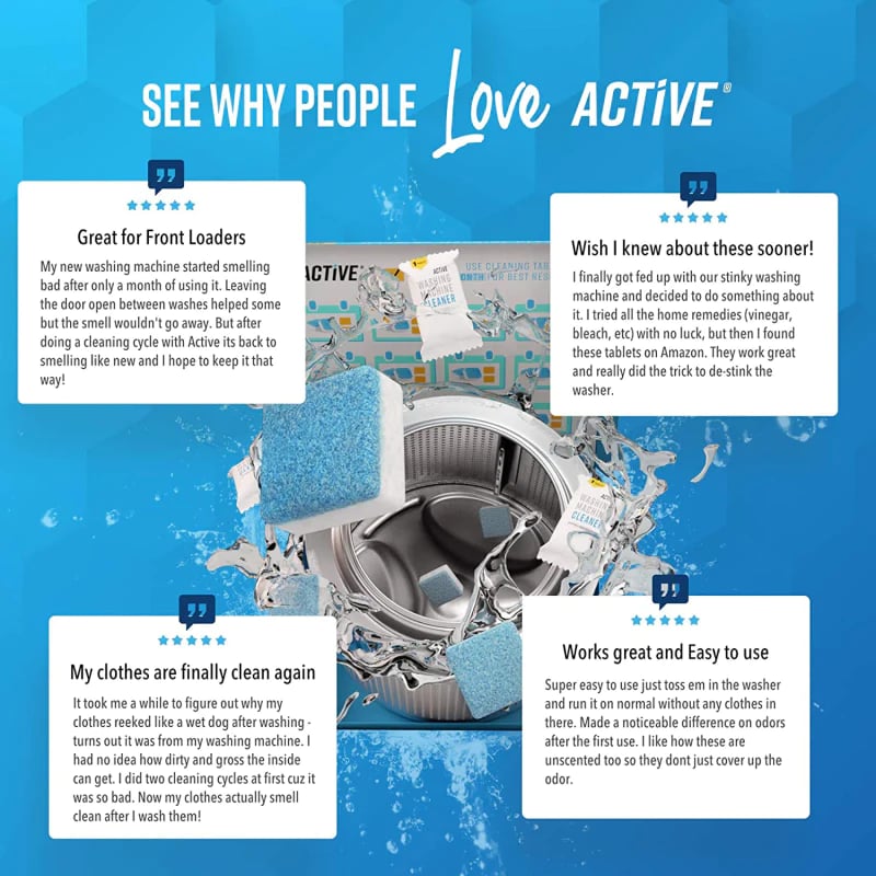 🔥Washing Machine Deep Cleaner Tablets ( Buy 2 Get 3 FREE )