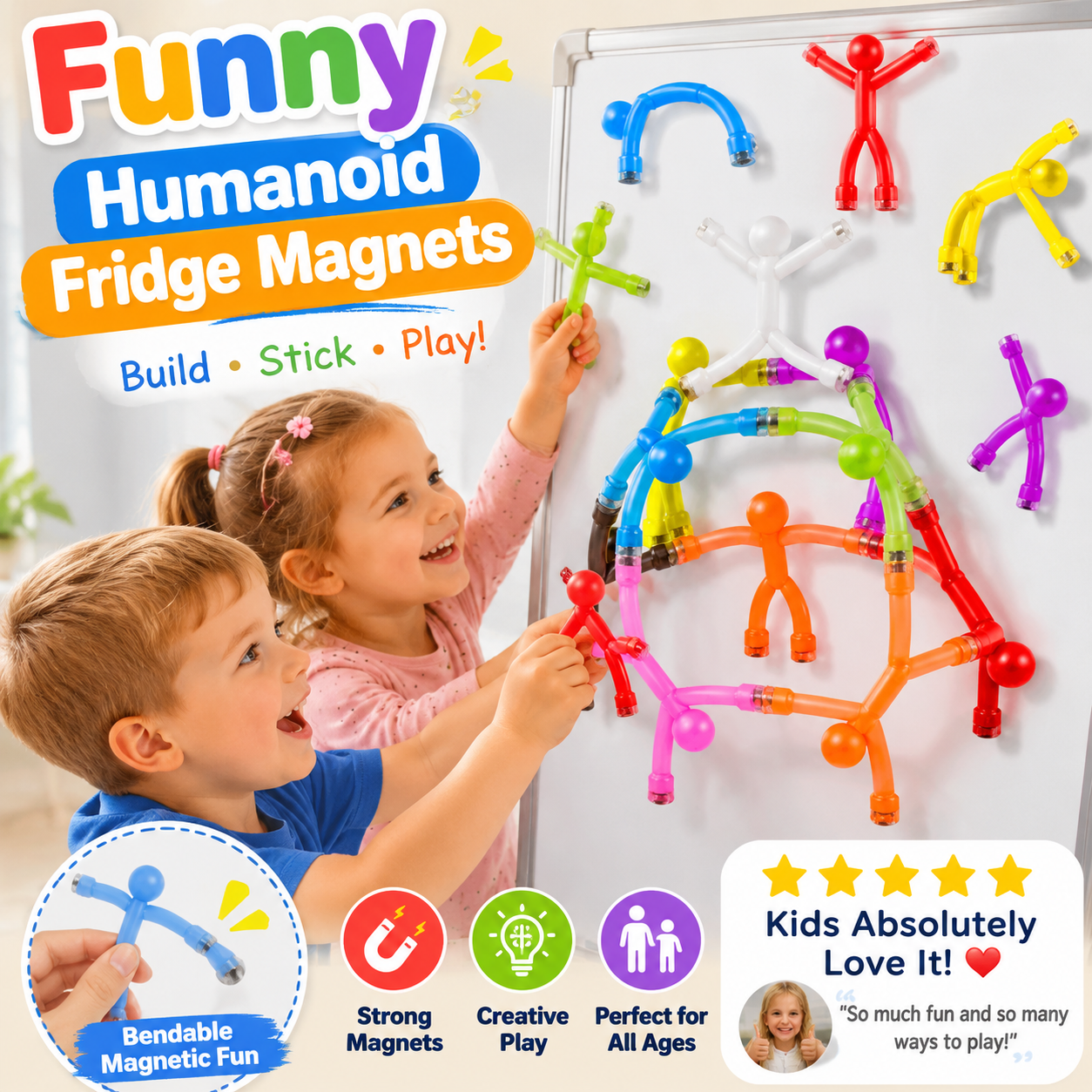 Multipurpose Funny Humanoid Fridge Magnets