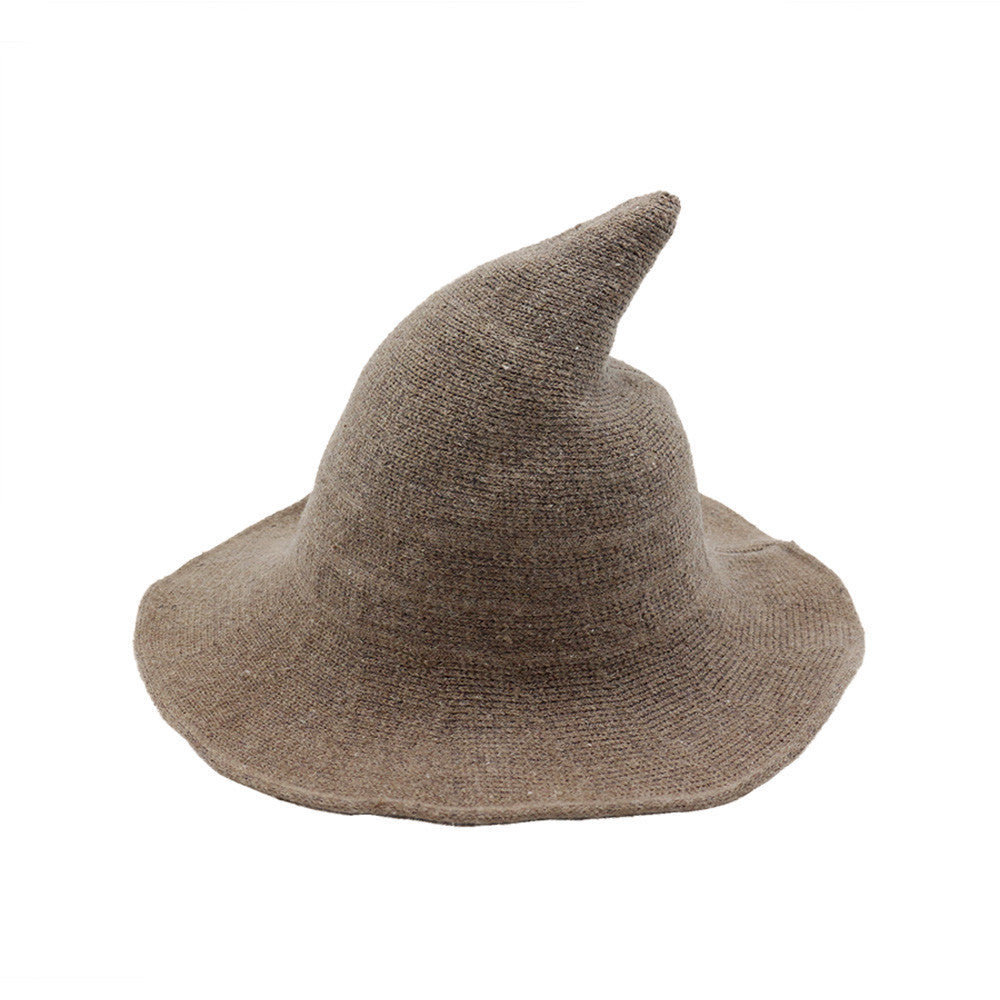 🔥Last Day 49% OFF👻Women Gothic Knitting Black Wizard Hat