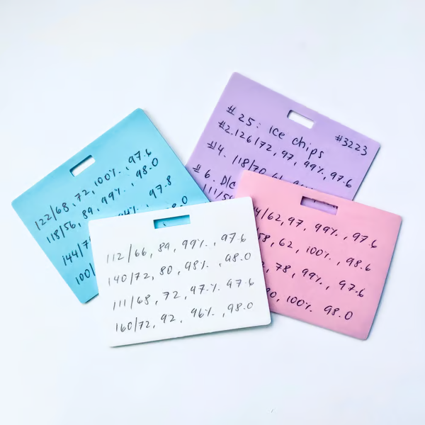 🩺Erasable Badge Note | Dual-Side Writable, Fade-Proof & No Blur (🖊Write. Wipe. Repeat.) 🎁Free Badge Clip Included📋