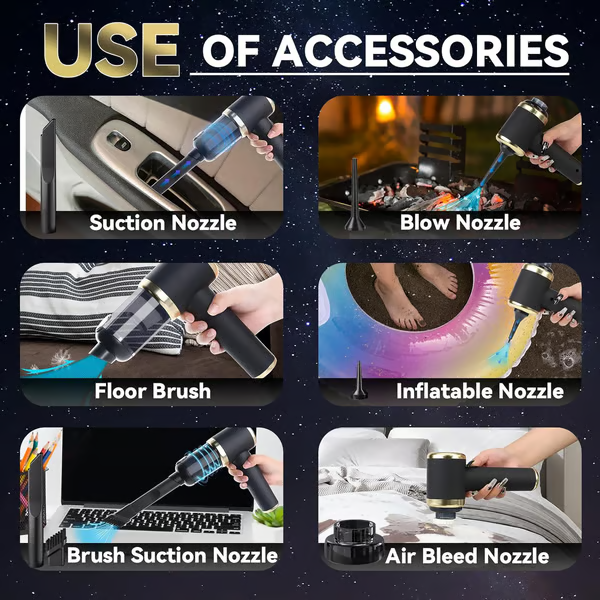 Portable Air Duster Wireless Vacuum Cleaner