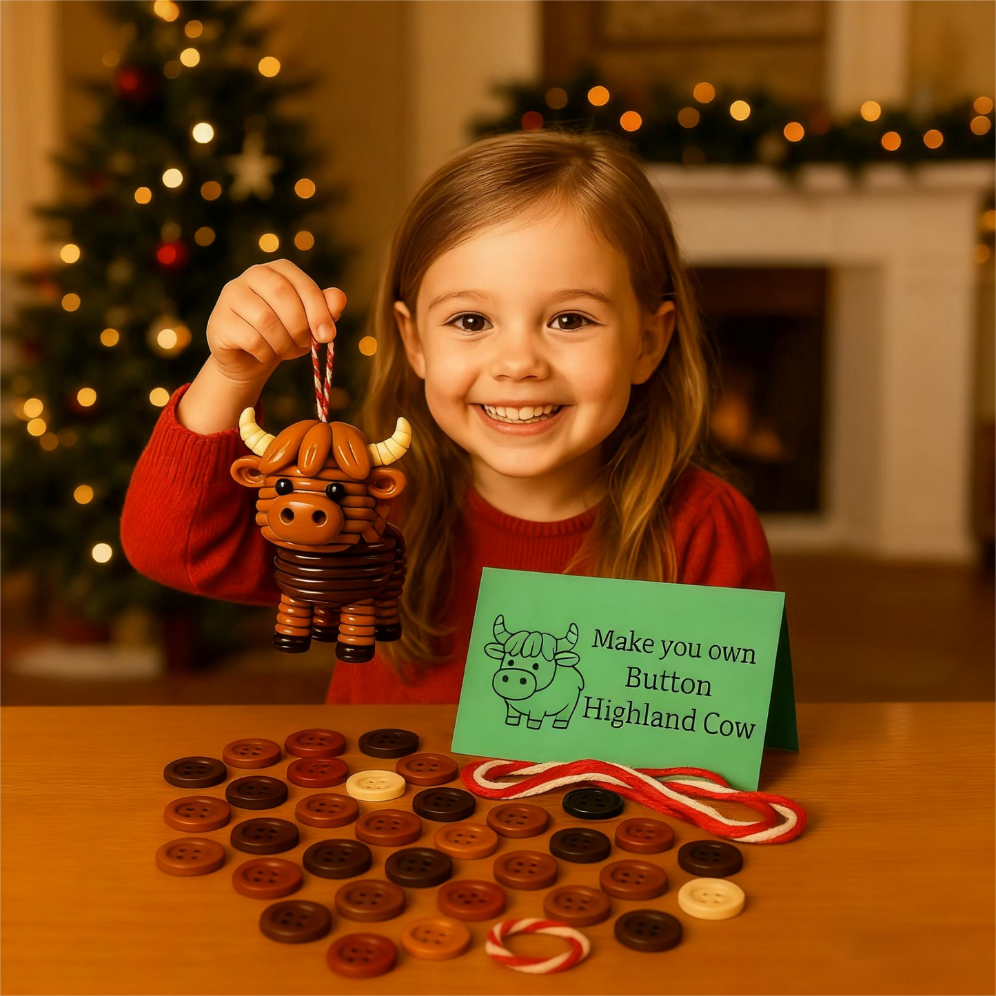 🎄Early Christmas Sale 49% OFF🎁DIY Button Animal Ornaments