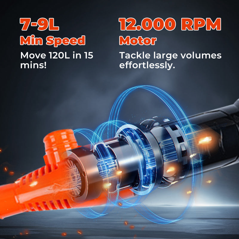 Battery Powered Liquid Transfer Pump - Fast & Safe Siphoning for Fuel, Water & Oils with Auto-Stop Function ⛽🔋