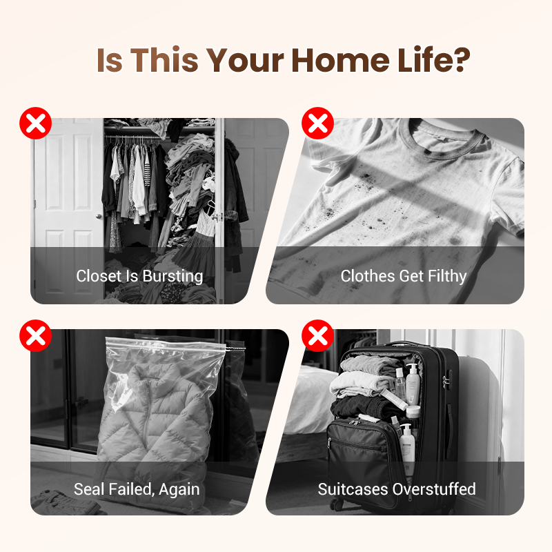 🔥 LAST DAY PROMOTION - 50%OFF 🔥 Travel Vacuum Storage Bags & Portable Pump Set