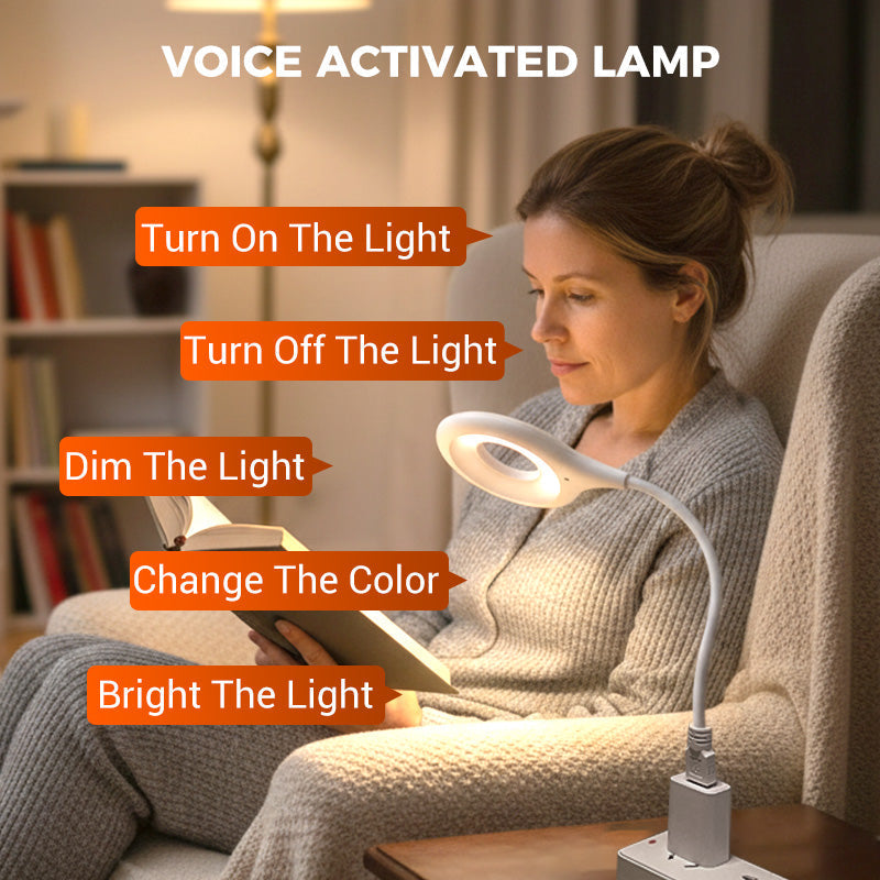 High-tech voice-activated USB LED lamp⚡👑