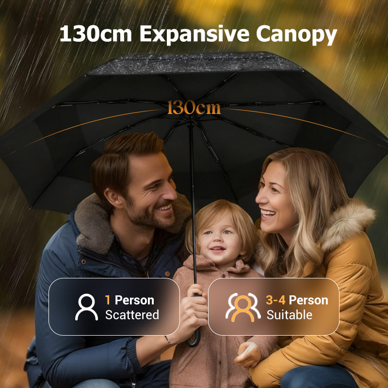 ☔✨🌧️💨 12-Rib Windproof Umbrella – Large Coverage, Compact Fold & Durable Frame for Heavy Rain & Wind. Over 13,847 Dry Days Guaranteed!✨