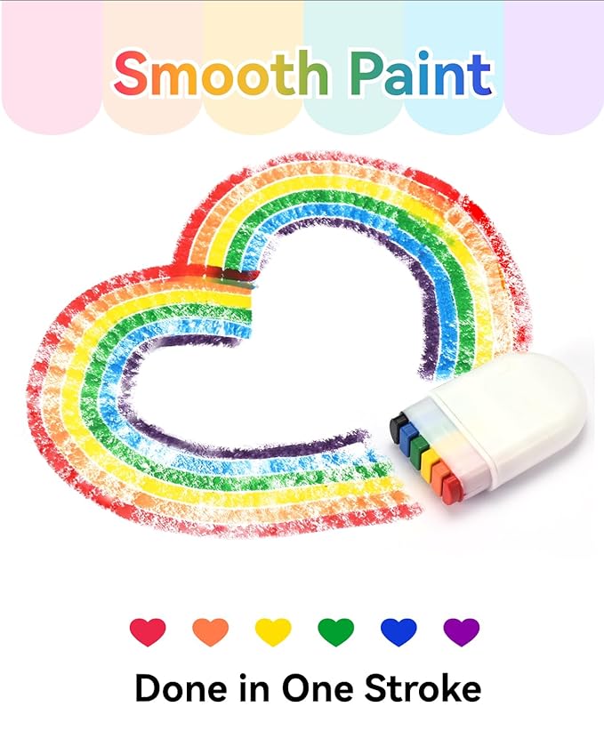 🏳‍🌈BUY 1 GET 1 FREE 😍!!!EACH ONLY NEED ￡1.89🏳‍🌈Rainbow Face Body Paint