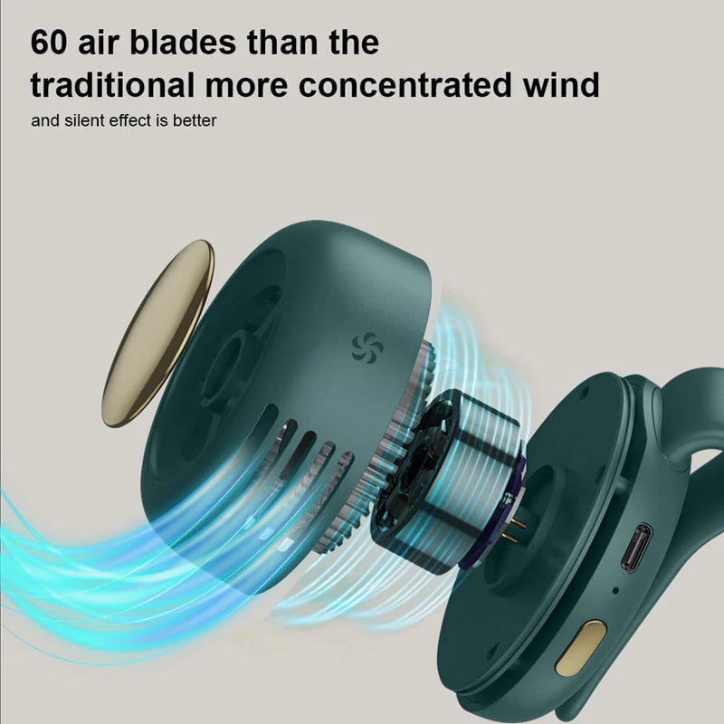 🥳2026 HOT SALE🥳💞50K+ SOLD!💨 49% OFF! Whirlwind Clip Waist Neck Fan – 2-in-1: clip on waist or wear as necklace. Long 23hr runtime, quiet & powerful (5100rpm). Stay cool hands-free! 🌀🌿