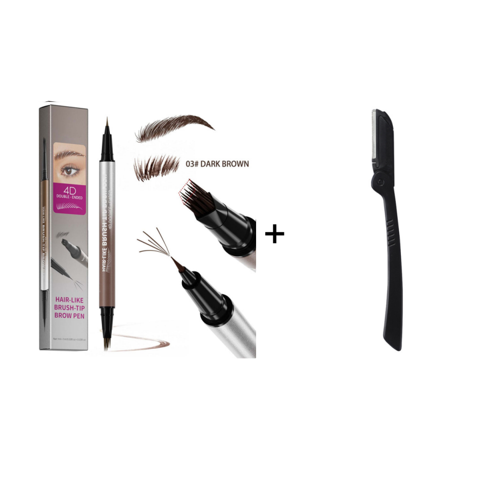 🏆Flash Sale⚡50K+ SOLD! Almost Gone💥💕2-in-1 Waterproof Liquid Brow Pen