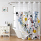 Waffle Pattern Shower Curtain