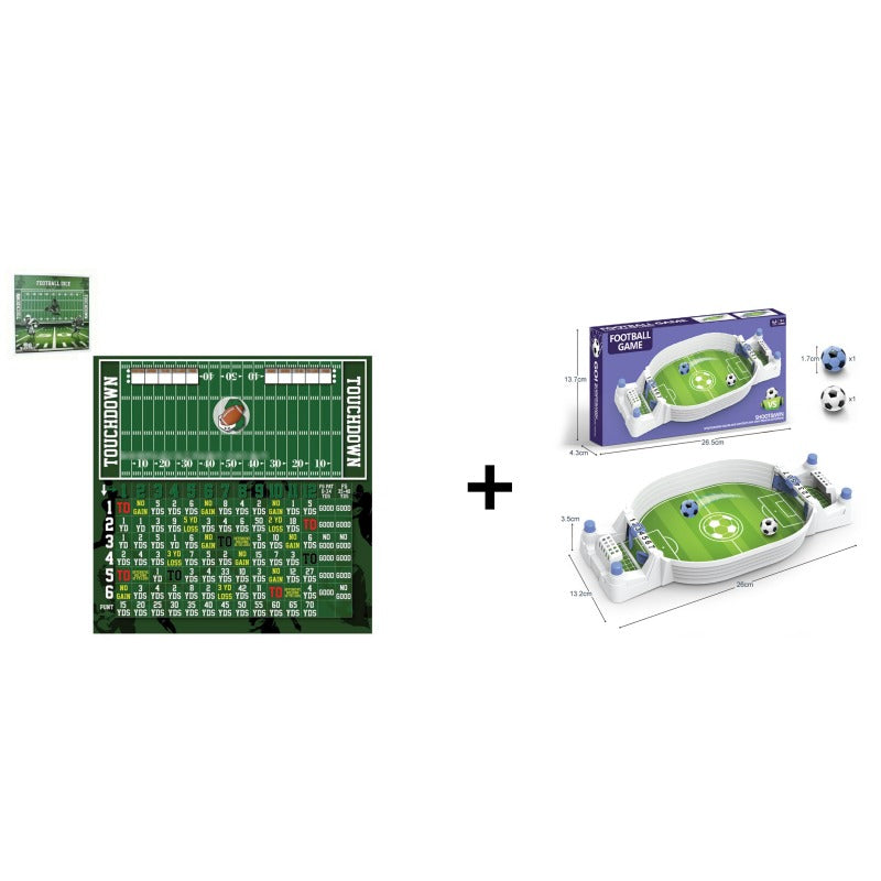 Fun Wooden Football Dice Game Set