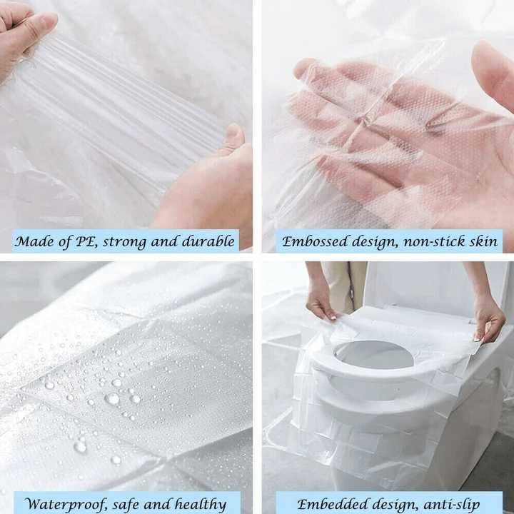 🎁2025 Hot Sale 49% OFF💥 Disposable Plastic Toilet Seat Cover - No Worry Of Public Toilet Anymore👋