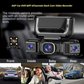 360° Car DVR WiFi 4Channels Dash Cam Video Recorder(SD card is not included)