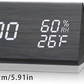 Wooden Alarm Clock WIth Temperature Humidity Sensor