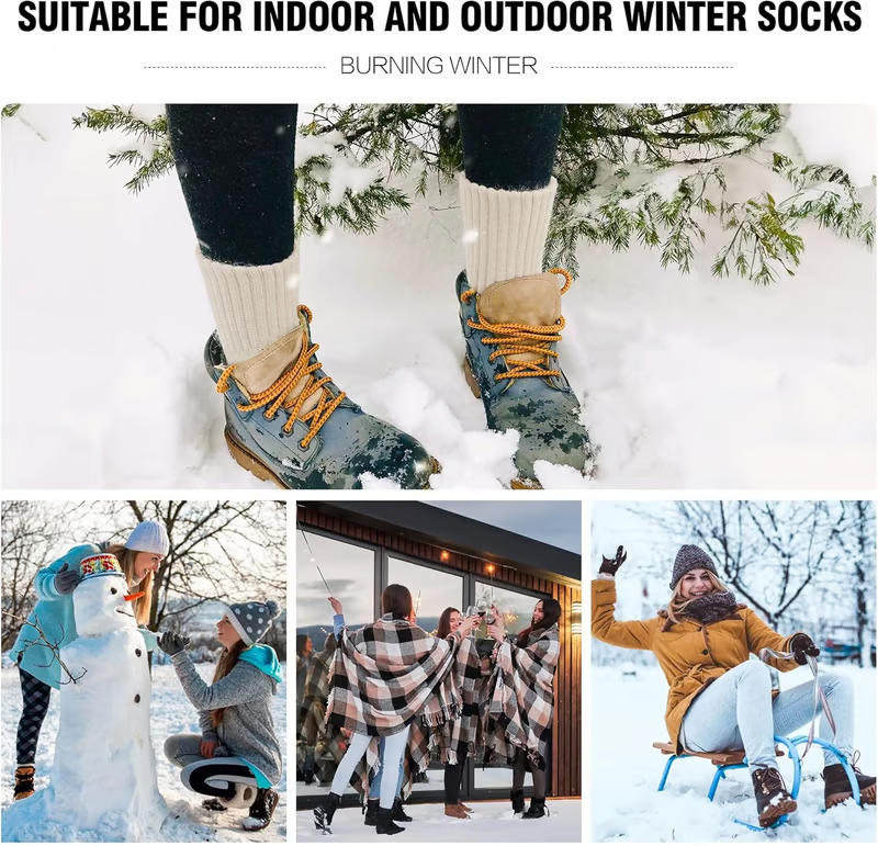 🏆5 Pairs Women's Solid Mid-calf Socks