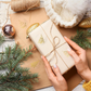 500pcs Transparent Gold Foil Christmas Stickers Roll