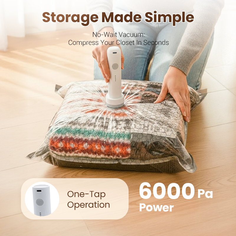 🔥 LAST DAY PROMOTION - 50%OFF 🔥 Travel Vacuum Storage Bags & Portable Pump Set