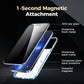Magnetic double-sided anti-peep glass mobile phone case for iPhone