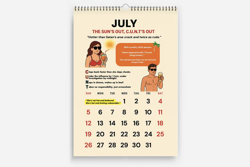 🔥Bestseller🔥The C.U.N.T. Calendar 2026