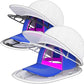 Polypropylene Hat Washer Cage with Adjustable Shaper, 1 Pack White Free Gift Mesh Bag, Laundry Accessory Zipper Organizer for Adult Caps, Hat Cleaning Protection in Washer