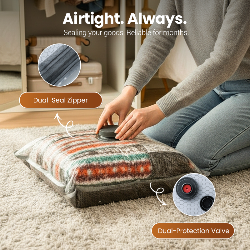 🔥 LAST DAY PROMOTION - 50%OFF 🔥 Travel Vacuum Storage Bags & Portable Pump Set