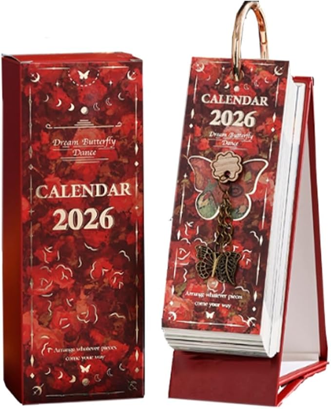 🎨 2026 Vintage European Style Oil Painting Flip Calendar