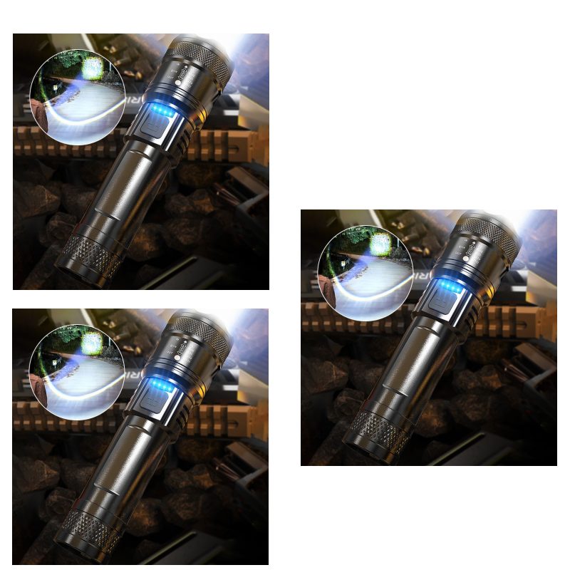 Super Strong Light Zoomable Flashlight