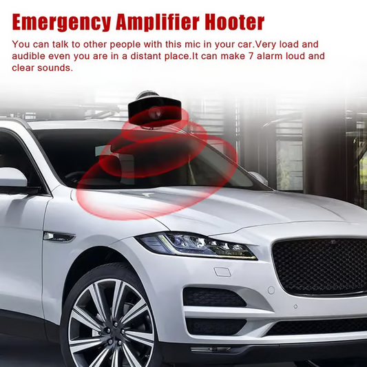 🚀Powerful Car Siren Speaker with PA System - Your Ultimate Vehicle Companion! 🚗