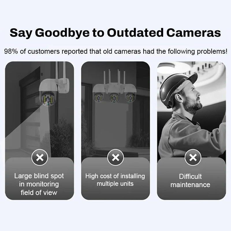 📢📢50% OFF !! ⏰Wireless night vision camera – intelligent security around the clock!