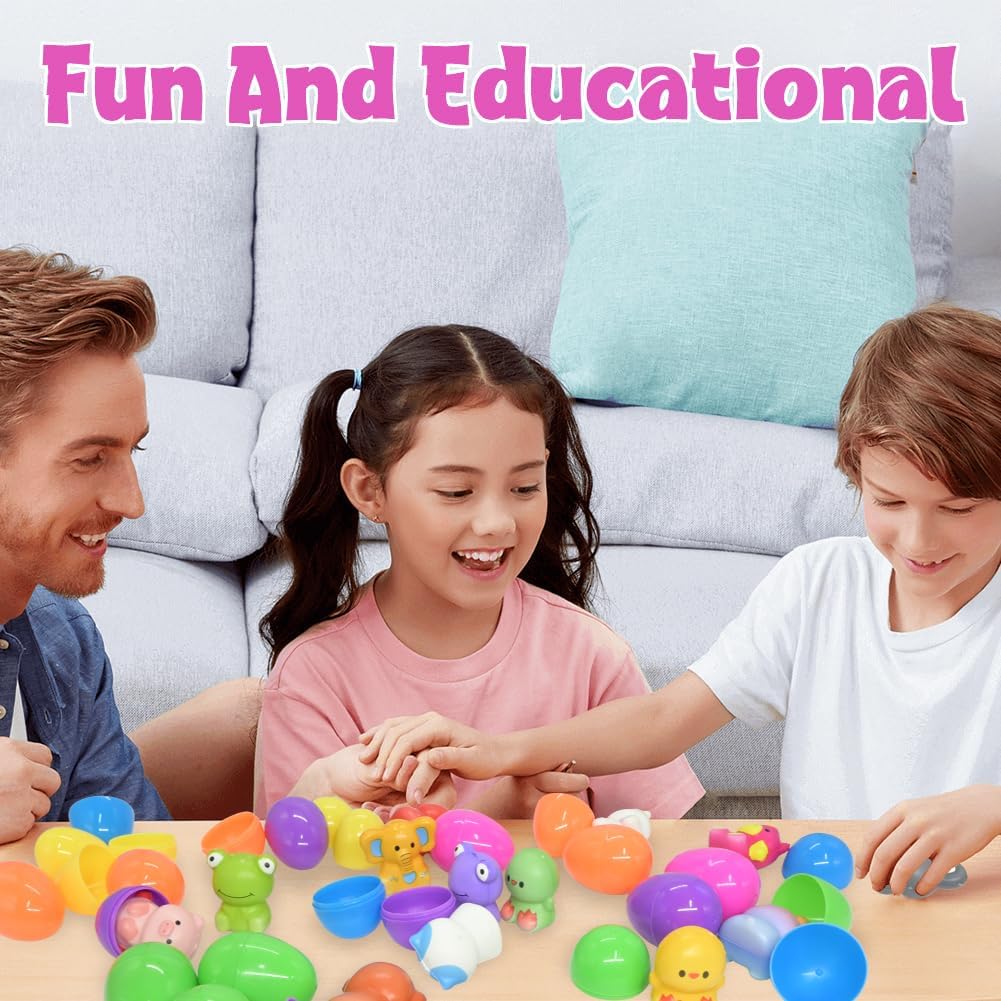 🔥Last Day Special Price ￡9.99!!⚡50K+ SOLD🎁12/24PCS Easter Eggs Prefilled Slow Rising Squishy Toys