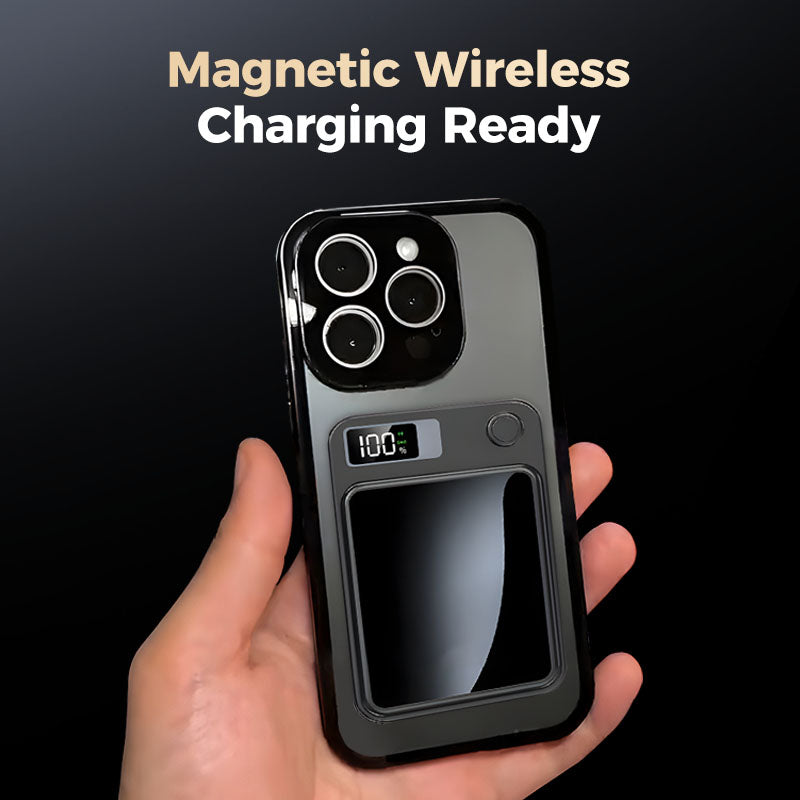 Magnetic double-sided anti-peep glass mobile phone case for iPhone