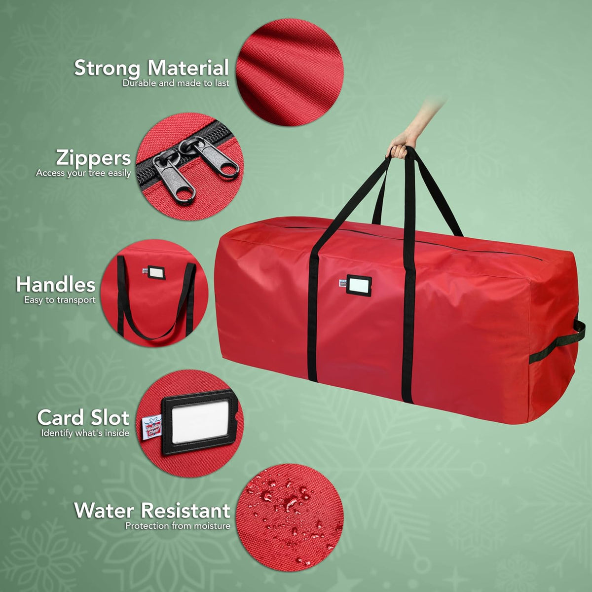 🎄 50% OFF NOW ! 🎅 Christmas Tree Durable Waterproof Storage Bag – Easy to Carry, Protects from Dust & Moisture 🎁