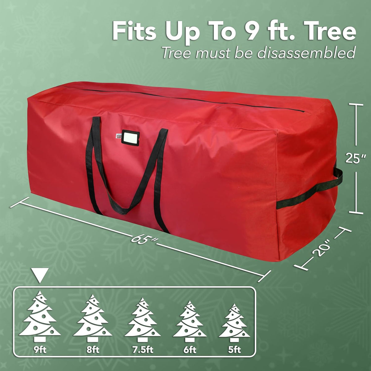 🎄 50% OFF NOW ! 🎅 Christmas Tree Durable Waterproof Storage Bag – Easy to Carry, Protects from Dust & Moisture 🎁
