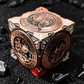 2025 New DND Fidget Spinner DICE: 7-in-1 Metal DND Dice Cube – 6-Sided Rotating Polyhedral Dice, Tabletop RPG Accessory for DMs and Player