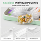 💊 A8 Waterproof Pill Organizer – 14 Large Zippered Pouches for A8 Binder
