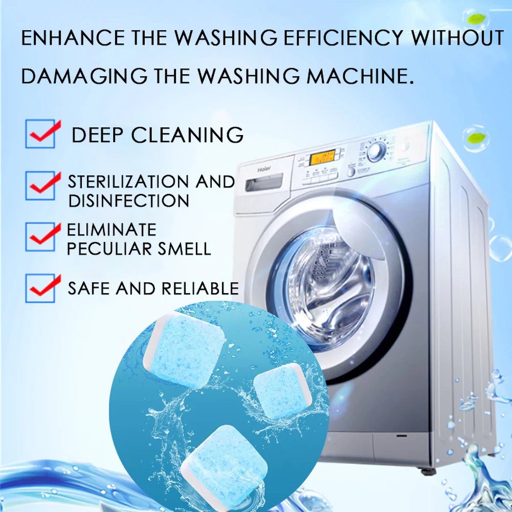 🔥Washing Machine Deep Cleaner Tablets ( Buy 2 Get 3 FREE )