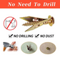 Drywall Expansion Anchors + High Strength Zinc Screws Kit