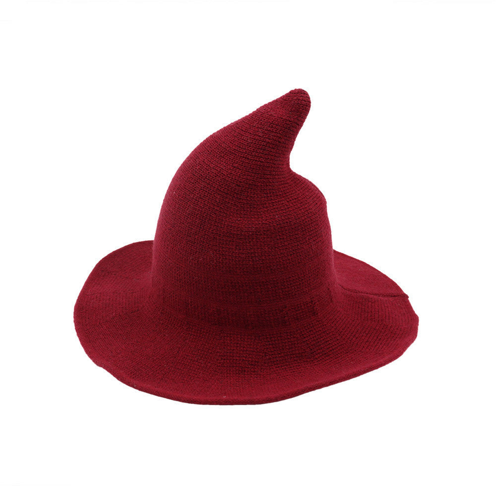🔥Last Day 49% OFF👻Women Gothic Knitting Black Wizard Hat